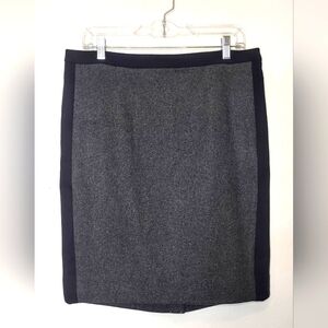 J. Crew The Pencil Skirt Gray/Black Wool Blend With Tags, Women's  Size 10